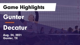 Gunter  vs Decatur  Game Highlights - Aug. 24, 2021