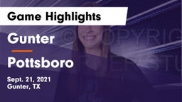 Gunter  vs Pottsboro  Game Highlights - Sept. 21, 2021