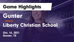 Gunter  vs Liberty Christian School  Game Highlights - Oct. 16, 2021