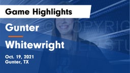 Gunter  vs Whitewright  Game Highlights - Oct. 19, 2021