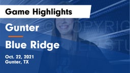 Gunter  vs Blue Ridge  Game Highlights - Oct. 22, 2021