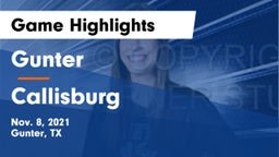 Gunter  vs Callisburg  Game Highlights - Nov. 8, 2021