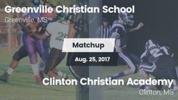 Matchup: Greenville Christian vs. Clinton Christian Academy  2017