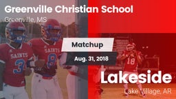 Matchup: Greenville Christian vs. Lakeside  2018