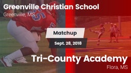 Matchup: Greenville Christian vs. Tri-County Academy  2018