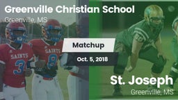 Matchup: Greenville Christian vs. St. Joseph  2018