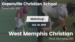 Matchup: Greenville Christian vs. West Memphis Christian  2018