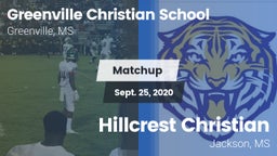 Matchup: Greenville Christian vs. Hillcrest Christian  2020