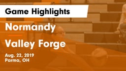 Normandy  vs Valley Forge  Game Highlights - Aug. 22, 2019