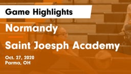 Normandy  vs Saint Joesph Academy Game Highlights - Oct. 27, 2020