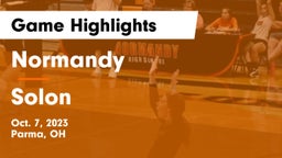 Normandy  vs Solon  Game Highlights - Oct. 7, 2023