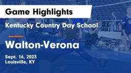 Kentucky Country Day School vs Walton-Verona  Game Highlights - Sept. 16, 2023