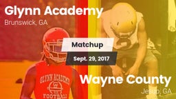 Matchup: Glynn Academy High vs. Wayne County  2017