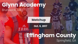 Matchup: Glynn Academy High vs. Effingham County  2017