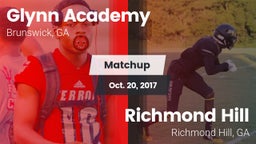 Matchup: Glynn Academy High vs. Richmond Hill  2017