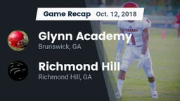 Recap: Glynn Academy  vs. Richmond Hill  2018