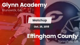 Matchup: Glynn Academy High vs. Effingham County  2018