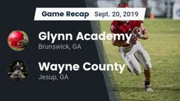 Recap: Glynn Academy  vs. Wayne County  2019