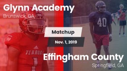 Matchup: Glynn Academy High vs. Effingham County  2019