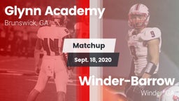 Matchup: Glynn Academy High vs. Winder-Barrow  2020