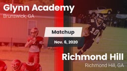 Matchup: Glynn Academy High vs. Richmond Hill  2020