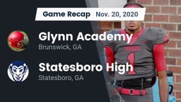 Recap: Glynn Academy  vs. Statesboro High 2020