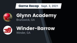 Recap: Glynn Academy  vs. Winder-Barrow  2021