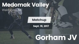 Matchup: Medomak Valley High  vs. Gorham JV 2017