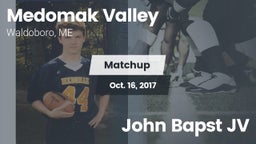 Matchup: Medomak Valley High  vs. John Bapst JV 2017