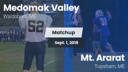 Matchup: Medomak Valley High  vs. Mt. Ararat  2018
