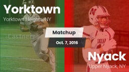 Matchup: Yorktown  vs. Nyack  2016