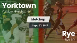 Matchup: Yorktown  vs. Rye  2017