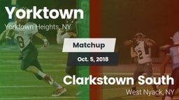 Matchup: Yorktown  vs. Clarkstown South  2018