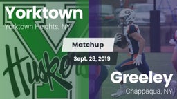 Matchup: Yorktown  vs. Greeley  2019