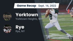 Recap: Yorktown  vs. Rye  2022