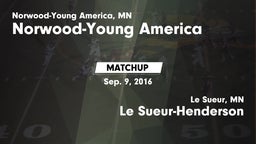 Matchup: Norwood-Young vs. Le Sueur-Henderson  2016