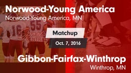 Matchup: Norwood-Young vs. Gibbon-Fairfax-Winthrop  2016