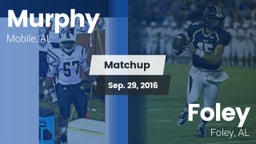 Matchup: Murphy  vs. Foley  2016
