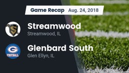 Recap: Streamwood  vs. Glenbard South  2018