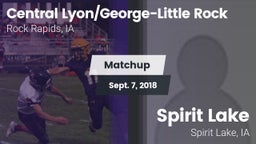Matchup: Central vs. Spirit Lake  2018