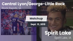 Matchup: Central vs. Spirit Lake  2019