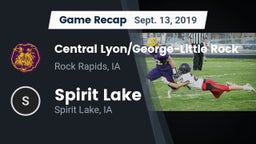 Recap: Central Lyon/George-Little Rock  vs. Spirit Lake  2019