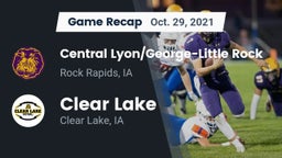 Recap: Central Lyon/George-Little Rock  vs. Clear Lake  2021