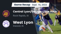 Recap: Central Lyon/George-Little Rock  vs. West Lyon  2022