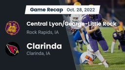 Recap: Central Lyon/George-Little Rock  vs. Clarinda  2022