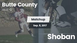 Matchup: Butte County High Sc vs. Shoban  2017