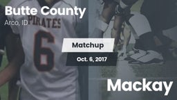 Matchup: Butte County High Sc vs. Mackay  2017