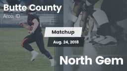 Matchup: Butte County High Sc vs. North Gem 2018