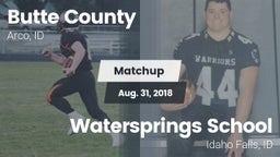 Matchup: Butte County High Sc vs. Watersprings School 2018