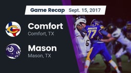 Recap: Comfort  vs. Mason  2017
